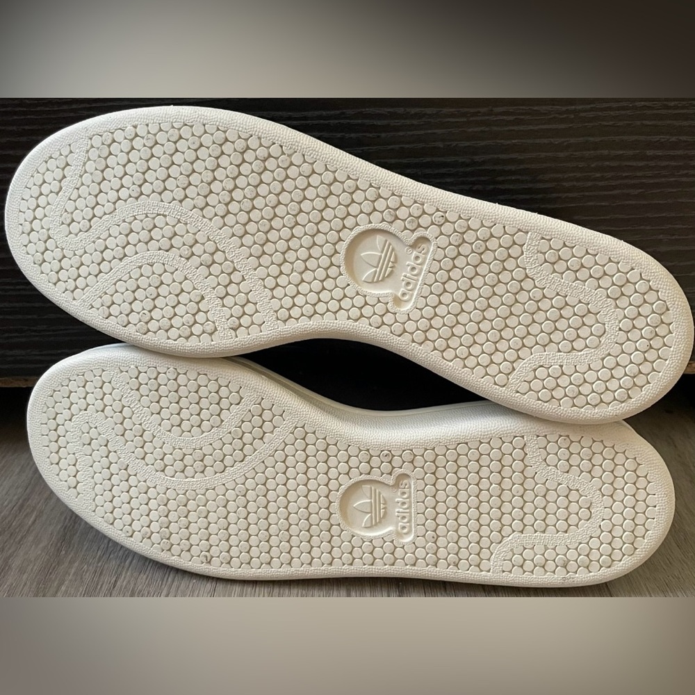 Adidas Stan Smith Black Leopard Leather Sneakers - Women’s 11 / Men’s 10 - Picture 6 of 7